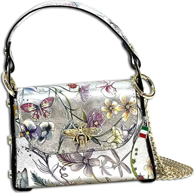 Immagine prodotto di Florence borsa a tracolla in pelle color argento OTF832JF