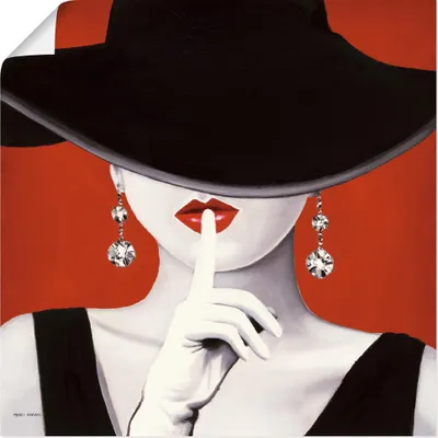 Produktbild von ARTland Poster Hut ab I Größe: 50x50 cm