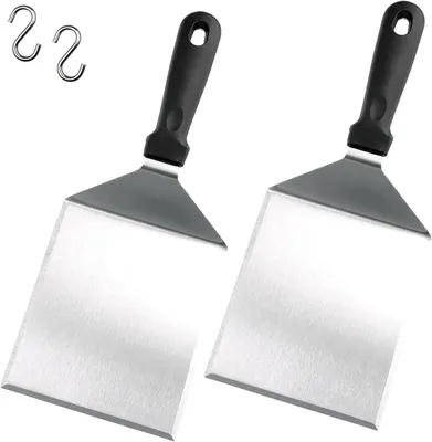Immagine prodotto di Set di due spatole per griglia, in acciaio inossidabile, per barbecue