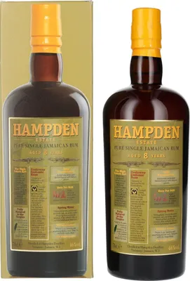 Produktbild von Hampden Pure Single Jamaican Rum 8 Years + Box 700ml 46% Vol.