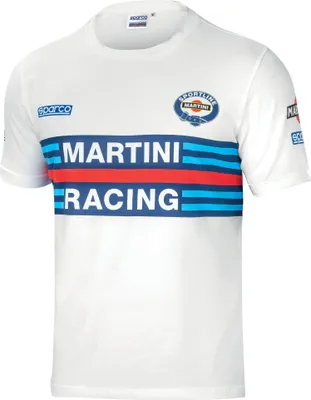 Produktbild von Sparco 01274MRBI3 Martini Racing T-Shirt Weiß XL
