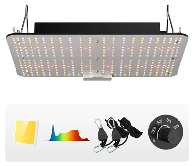 Image de VEVOR 150W Lampe pour plantes LED à intensité variable 30x40x12cm Lampe pour plantes 50,000 heures plein spectre 19000lm flux lumineux Lampe de croissance 760nm longueur d'onde infrarouge Lumière pour plantes Serres Tentes de culture Balcons