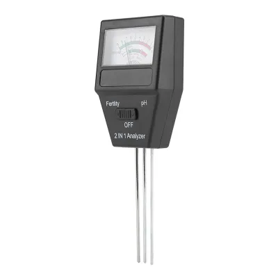 Immagine prodotto di misuratore di pH 2 in 1 ad alta precisione per terreni fertili - ideale per piante e fiori da giardino