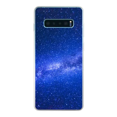 Produktbild von MuchoWow® Handyhülle Schutzhülle Hülle für Samsung Galaxy S10 Plus Sternenhimmel - Universum - Blau - Jungen - Mädchen - Kinder Silikon Softcase Handy Hülle - Schutzhülle