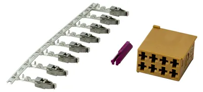 Produktbild von MATCH MQS-Steckerset | 50 x MQS-Stecker braun inkl. 400 Pins und 50 Verriegelungen