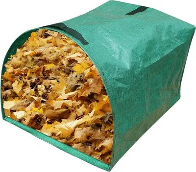 Image de Grands sacs de jardinage, rigides, pliables, pour les feuilles et l'herbe, 272 l