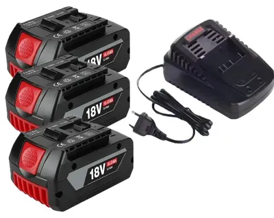 Immagine prodotto di Batterie per aspirapolvere, 18V, capacità 6000mAh, caricabatterie da 6.0Ah x 3