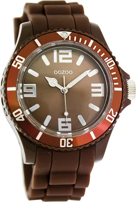 Immagine prodotto di Oozoo orologio da polso marrone in silicone orologi da donna analogici al quarzo UOC4663A