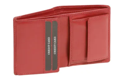 Produktbild von LEAS Minikombibörse im Hochformat Echt-Leder, Cherry Mini-Edition