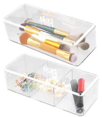 Immagine prodotto di Set di 2 organizer per trucchi in acrilico trasparente