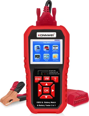 Obrázok produktu pre KW880 univerzálny tester batérií a autobatérie zodpovedajúci diagnostickému skeneru porúch OBDII pre 6V-12V test autobatérie motocykla