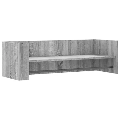 Obrázek produktu pro vidaXL Nástěnná police šedá Sonoma 100x35x30,5 cm materiál na bázi dřeva