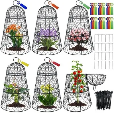 Produktbild von Pflanzenschutz, Edelstahl, 45x29cm, robust, modulare Gartenkäfige