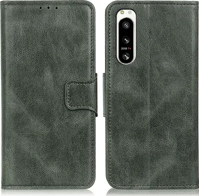 Produktbild von Mobigear Classy  Sony Xperia 5 IV Hülle Klapphülle Geldbörse - Grün