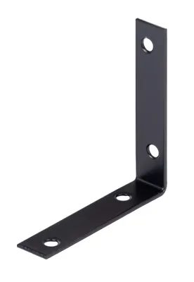 Produktbild von Alberts 25 x Stuhlwinkel 75x75x16mm, schwarz, verzinkt, kunststoffbeschichtet