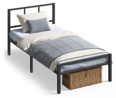 Productafbeelding van VASAGLE, enkel bedframe, 90 x 200 cm, bedframe met lattenbodem