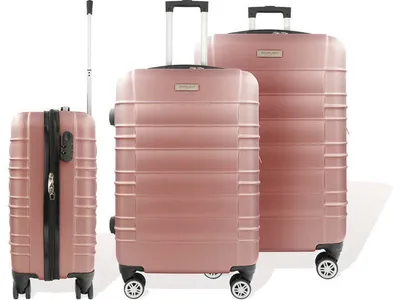 Produktbild von Hoffmanns Hoffmanns Kofferset 3-teilig - XXL 76x52x30cm Travelstar Pink