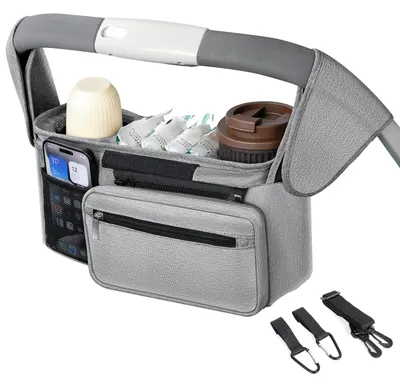 Imagen del producto de Omgoods: Organizador para cochecito de bebé con portavasos aislante