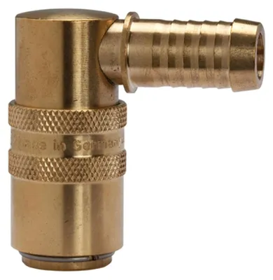 Produktbild von Riegler Temperierkupplung DN 9, Zapfen 13 mm, Absperrventil, Tülle 90°