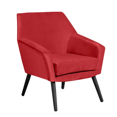 Produktbild von Max Winzer Sessel Alegro - Samtvelours rot - Maße: 67 x 71 x 81 cm