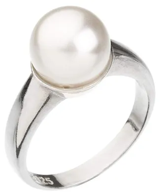 Image de Délicate bague en argent avec perle Preciosa 35022.1 - Circonférence : 52 mm.