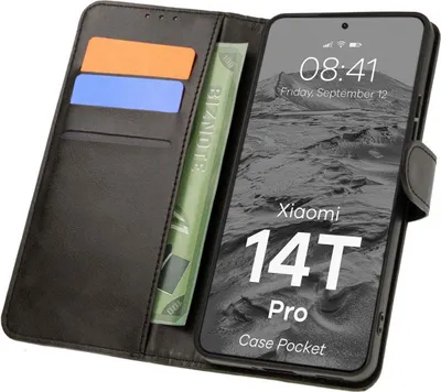 Produktbild von Bizon Case Pocket Xiaomi 14T Pro schwarz