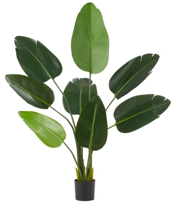Produktbild von tectake® Künstlicher Paradiesvogelbaum Tropic verschiedene Größen stabiler Kunststoff-Blumentopf