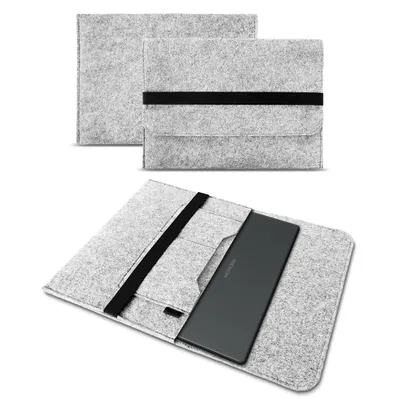 Produktbild von Tasche für Medion Akoya E14412 Hülle Filz Case Laptop Sleeve 14.0 Schutz Cover, Farbe:Hell Grau