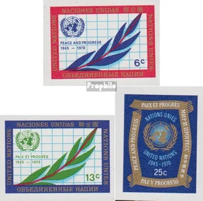 Produktbild von Briefmarken UNO - New York 1970 Mi 226B-228B (kompl.Ausg.) postfrisch UNO-Charta