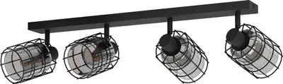 Produktbild von CONSACA Spot - L78 x H20,5 x AL23,5 cm - schwarz - 4X40W exkl. - IP20