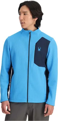 Image de Spyder Bandit Fleece avec fermeture éclair sur toute la longueur Bleu XL Homme Bleu XL