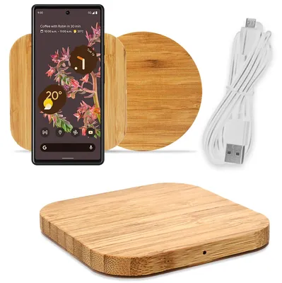 Produktbild von Ladegerät für Google Pixel 10 9a 9 8a Fold 8 7a Pro XL Wireless Bambus Ladestation