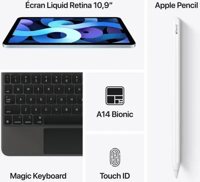 Immagine prodotto di Apple - iPad Air 10.9 - WiFi 256 GB Sky Blue - 4a generazione