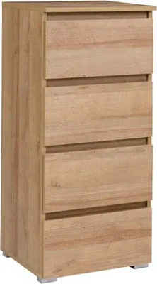 Obrázek produktu pro Furniture24 Cosmo Co7 komoda Zásuvková skříňka 4 zásuvky dub Riviera