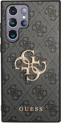 Produktbild von Guess, Schutzhülle für Samsung Galaxy S24 Ultra mit Elegantem 4G-Muster, Grau