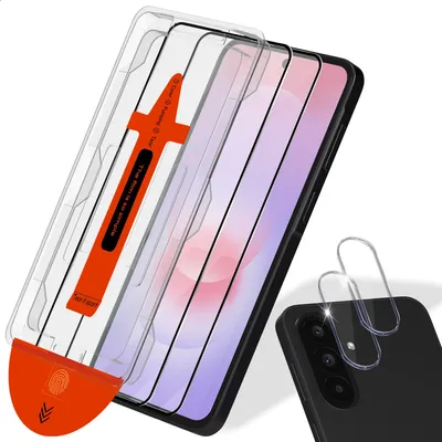 Obrázok produktu pre 2-balenie Samsung S27 Ochranné sklo na displej & 2-balenie ochrana objektívu - Tvrdené sklo | [Automatická inštalácia] - Bez bublín