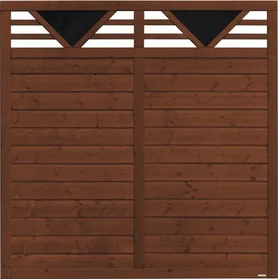 Produktbild von Zaun Hauptelement Konsta Andria 180 x 180 cm braun