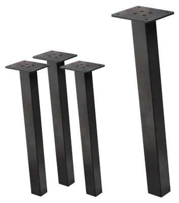 Obrázok produktu pre Sada štyroch skosených kovových nôh pod stôl, výška 42 cm