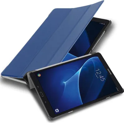Produktbild von Cadorabo Schutzhülle für Samsung Galaxy Tab A 2016 (10.1 Zoll) Tablet Hülle in Blau  Etui Case Cover Tasche Auto Wake up