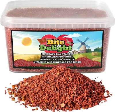 Zdjęcie produktu dla Vitaminer-Mix dla gołębi od Bite & Delight 3 kg - Karma mineralna z witaminami, minerałami i pierwiastkami śladowymi dla ptaków - 2500ml