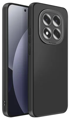Produktbild von Avizar, Silikonhülle mit erhöhtem Kamerarand für Xiaomi Redmi Note 15 Pro 4G, Schwarz