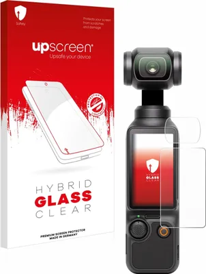 Produktbild von upscreen Schutzglas für DJI Osmo Pocket 3 (Display + Linse) Schutzfolie Panzer Folie Glas Display Schutz klar