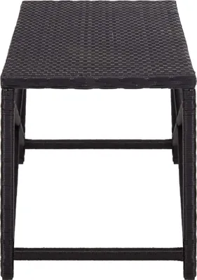 Obrázok produktu pre vidaXL Záhradná lavička 120 cm Poly ratan čierna