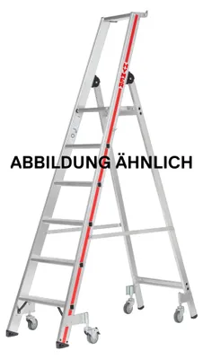 Immagine prodotto di Scala a pioli Hymer con piattaforma e rotelle, 4 gradini