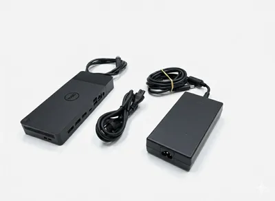Image de Station d'accueil Dell WD19s USB-C | Station d'accueil | 3 ports USB-A 3.1 | 1 port USB-C | 2 ports DisplayPort | 1 port HDMI | Port Ethernet Gigabit | Alimentation 180 W