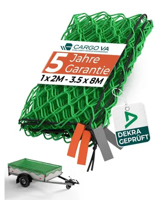 Image de Filet de remorque 2x3 mètres,  DEKRA, filet de sécurité de charge avec corde élastique