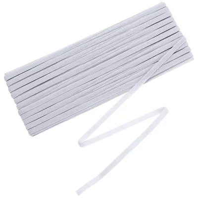 Elastikband 20 m, 6 mm breit, weiß, zum Nähen und Basteln