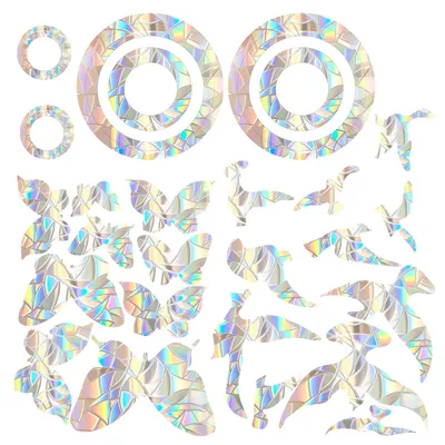 Immagine prodotto di Solidchoice - Set di 3 adesivi decorativi per finestre con motivo arcobaleno