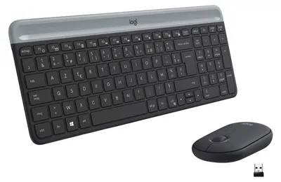 Image de Pack 2en1 (Clavier/Souris) sans fil Logitech MK470 (Noir)