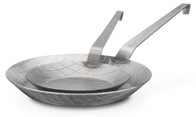 Produktbild von GSW Pfannen-Set Gastro traditionell Eisen geschmiedet 2 tlg., Eisen, Bratpfanne ø ca. 20 x H 3,0cm / ø ca. 28 x H 3,8cm